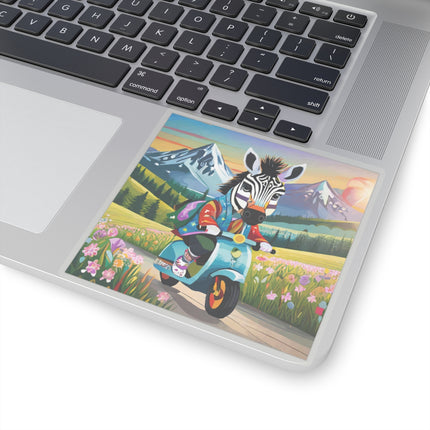 Stripes on Wheels Kiss-Cut Stickers (4 Sizes)