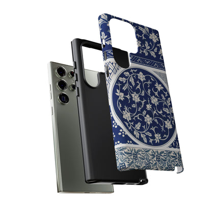 Blue Flower Pattern by Owen Jones Phone Cases