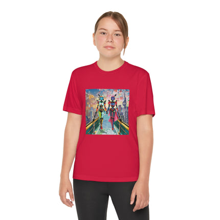 Cyber Punk Robot Models Youth Competitor Tee
