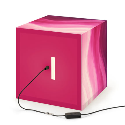 Autumn Serenade in Fuchsia and Pink Light Cube Lamp