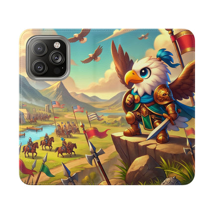 🦅⚔️ Watchful Guardian Flip Case – Courage, Leadership & Noble Adventure