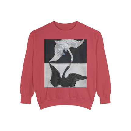 The Swan by Hilma af Klint Garment-Dyed Sweatshirt