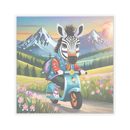 Stripes on Wheels Kiss-Cut Stickers (4 Sizes)