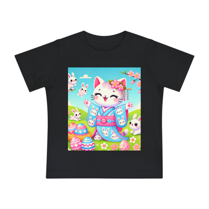 Springtime Kitten’s Easter Joy Baby Short Sleeve T-Shirt