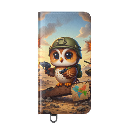 🦉🌟 The Owl on the Front Lines Flip Case – Courage & Quiet Strength