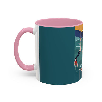 Summer Splash Colorful Mugs – Retro Beach Joy & Carefree Summer Vibes