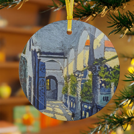 Gallery of a Moroccan Riad by George Gaudion Glass Ornament
