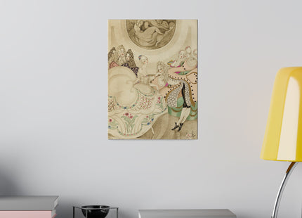 Sur talons rouges (On Red Heels) pl 01 by Gerda Wegener Matte Canvas, Stretched, 0.75"
