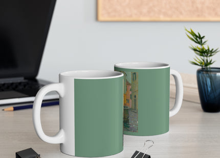 La Fontaine, Saint-Paul De Vence by Henri Le Sidaner Ceramic Mug 11oz