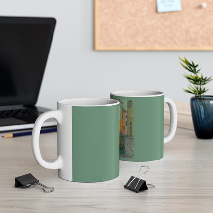 La Fontaine, Saint-Paul De Vence by Henri Le Sidaner Ceramic Mug 11oz