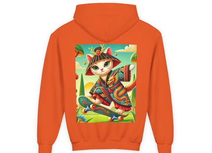 Dragon Dance on Wheels Youth Heavy Blend Hooded Sweatshirt