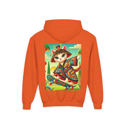 Dragon Dance on Wheels Youth Hooded Sweatshirt – Bold Motion & Fearless Style