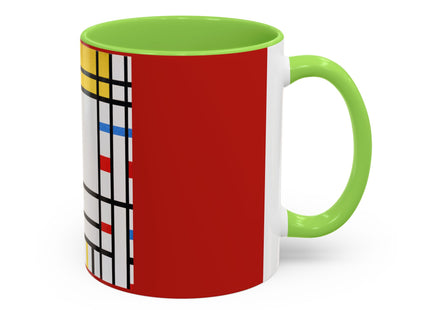Place de la Concorde by Piet Mondrian Colorful Mugs (11oz, 15oz)