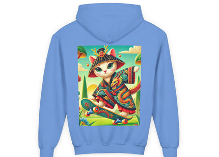 Dragon Dance on Wheels Youth Heavy Blend Hooded Sweatshirt