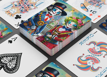 Cyber Punk Warrior Robots Playing Cards