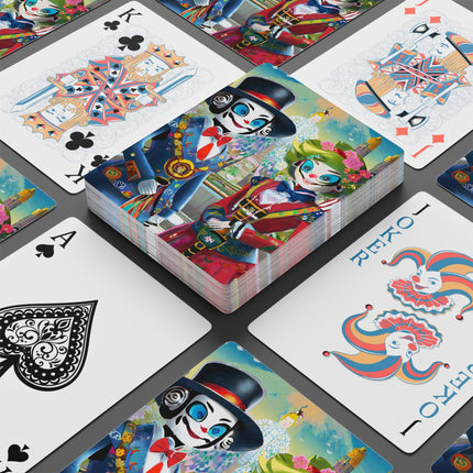 Cyber Punk Warrior Robots Playing Cards