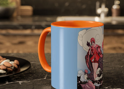 Goddess of the Swirling Sea Colorful Mugs (11oz, 15oz)