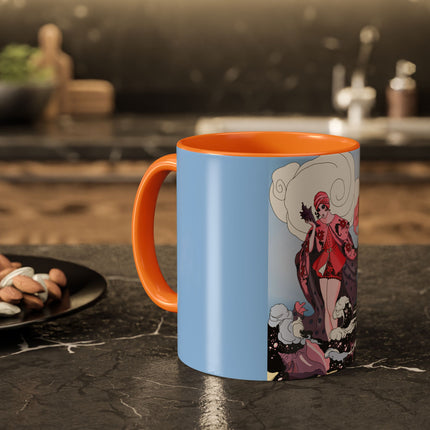 Goddess of the Swirling Sea Colorful Mugs (11oz, 15oz)