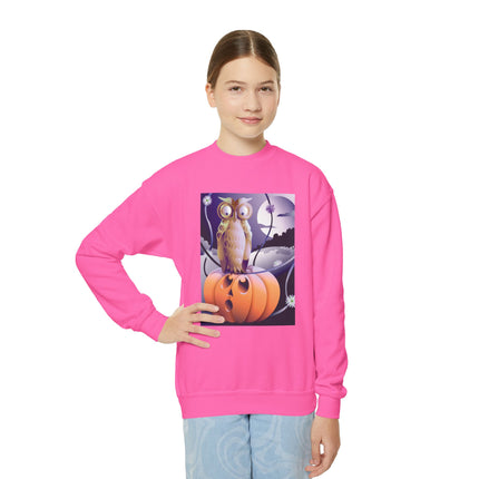The Startled Pumpkin Youth Crewneck Sweatshirt