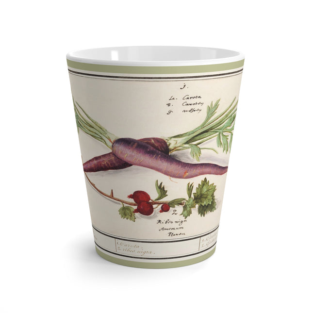 Carrot, Daucus carota and red currant, Ribes rubrum by Anselmus Boëtius de Boodt Latte Mug