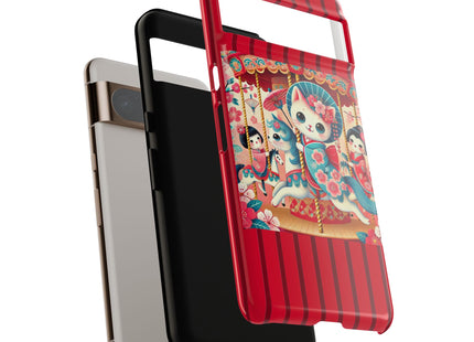 Geisha Kitten's Enchanted Carousel Phone Cases
