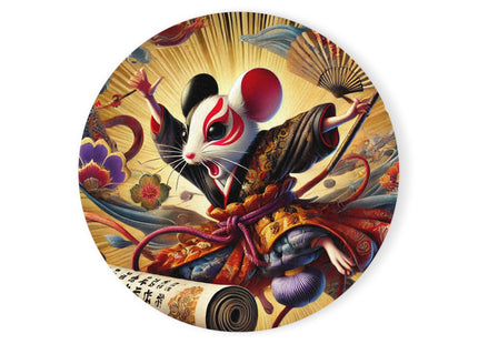 Theatrical Mouse on a Mission Cork Back Coaster