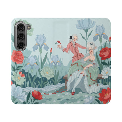 🌹💌 The Secret Rose Garden Courtship Flip Case – Art Deco Floral Romance
