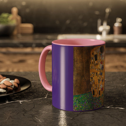 The Kiss by Gustav Klimt Colorful Mugs (11oz, 15oz)