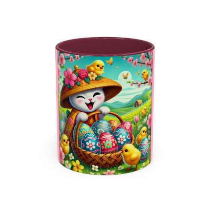 Geisha Kitten’s Easter Delight Colorful Mugs (11oz, 15oz)