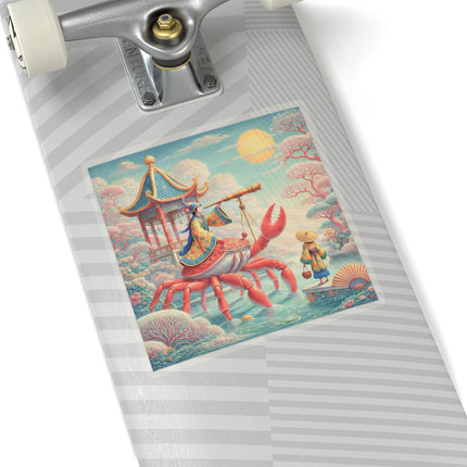 The Celestial Crab Navigator Kiss-Cut Stickers (4 Sizes)