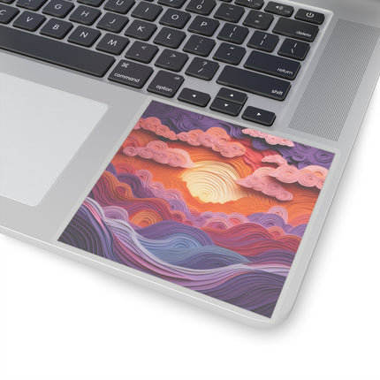 Dramatic Sunset Sky Kiss-Cut Stickers (4 Sizes)
