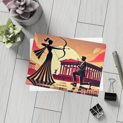 Art Deco Valentine's Romance Postcard Bundles (envelopes included)