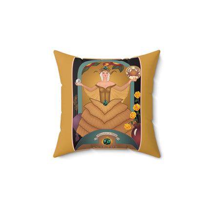 June & Pearl, Alexandrite (from the Gem Series) by Sofia Chiostri Spun Polyester Square Pillow