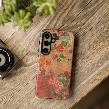 Ornamental Japanese Flower Pattern Phone Cases