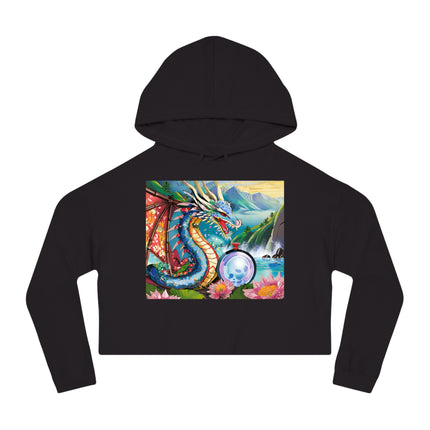 Wisdom's Guardian Cropped Hooded Sweatshirt