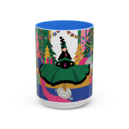 🎄🎁 The Emerald Christmas Belle Colorful Mug – Colorful Holiday Fashion Fantasy