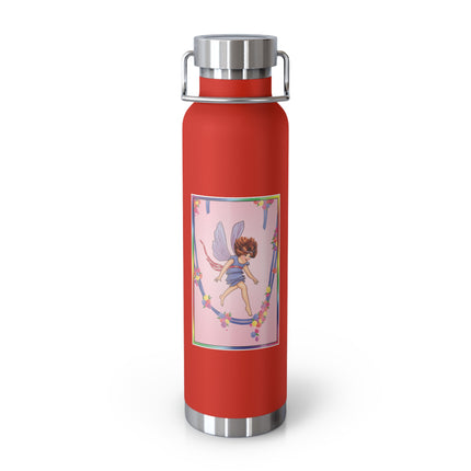 A Playful Fairy Jumps Rope Copper Vacuum Insulated Bottle, 22 oz