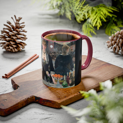 A Bar at the Folies-Bergère by Edouard Manet Colorful Mugs (11oz, 15oz)