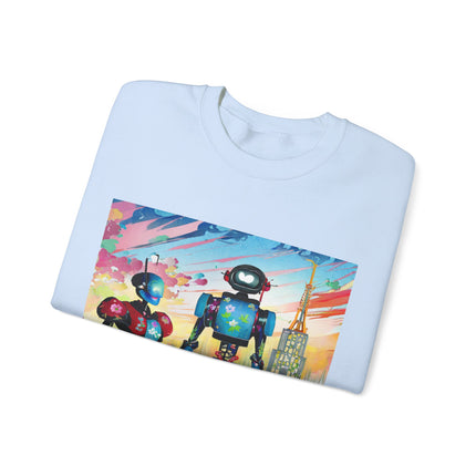 High Fashion Cyberpunk CIA Robots Unisex Heavy Blend™ Crewneck Sweatshirt