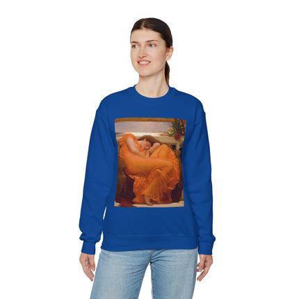 Flaming June by Frederic Leighton Heavy Blend™ Crewneck Sweatshirt