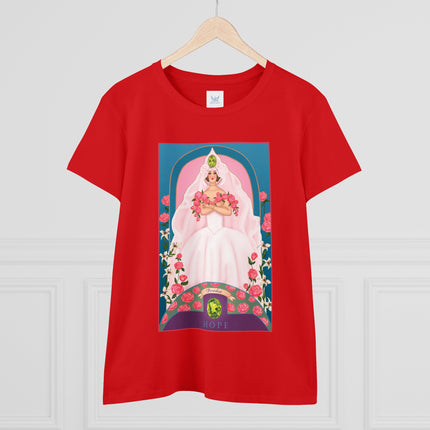 August & Peridot (from the Gem Series) by Sofia Chiostri Women's Midweight Cotton Tee
