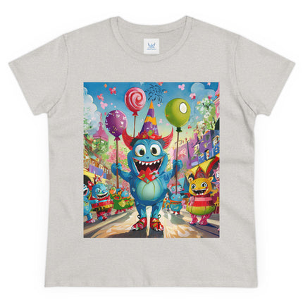 Monster Parade Madness Women's Midweight Cotton Tee