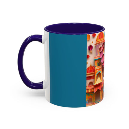 Elephant at an Autumn Festival Colorful Mugs (11oz, 15oz)
