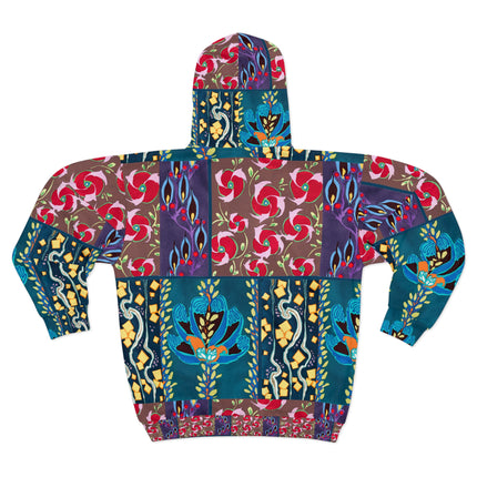 Floral Pattern by Emile-Alain Séguy Zip Hoodie (AOP)
