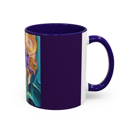 The Elegant Iris Flower Colorful Mugs (11oz, 15oz)