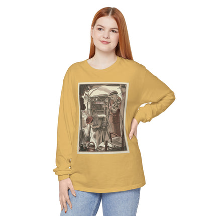 Bric-A-Brac by Fernand Siméon Garment-dyed Long Sleeve T-Shirt