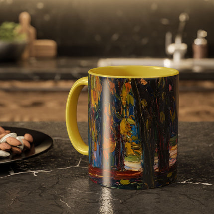In the Park of St. Cloud by Wassily Kandinsky Colorful Mugs (11oz, 15oz)