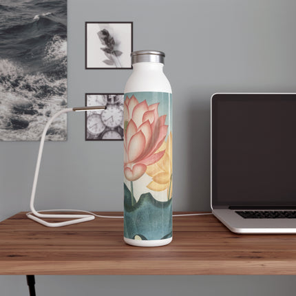 The Sacred Egyptian Lotus by Robert John Thornton Slim Water Bottle