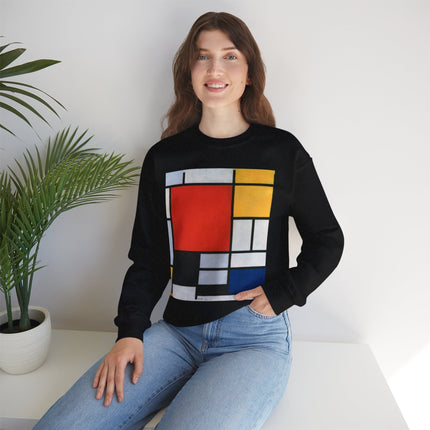 Composition with Red, Yellow, Blue, and Black by Piet Mondrian Heavy Blend™ Crewneck Sweatshirt