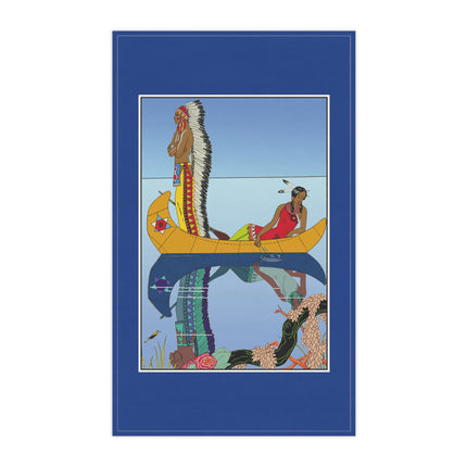 Le long du Missouri by George Barbier Kitchen Kitchen Towel